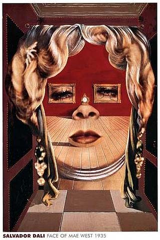 the face of mae west which may be used as an apartment salvador dali 1935