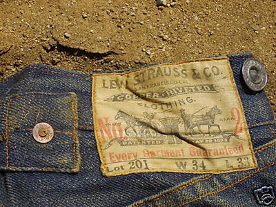 vintage levis from the 1890s