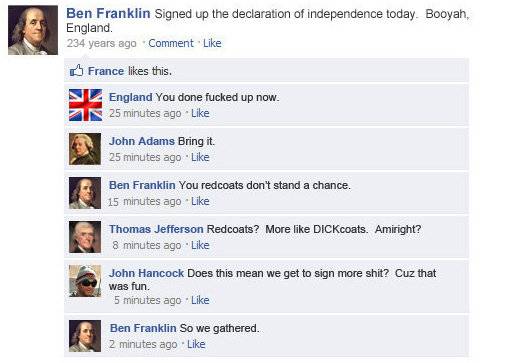 if facebook existed julius caesar abraham lincoln asteroid rex