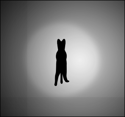 spinning silhouette cat ballerina optical illusion