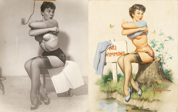 pinup girls before and after models
