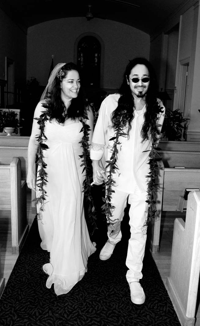 milena black and white koloa kauai wedding november 11 2011 