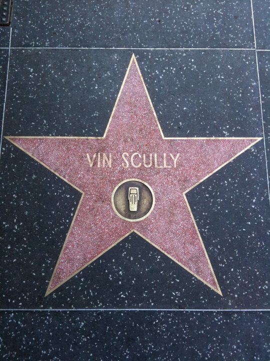 hollywood stars walk of fame milena vin scully