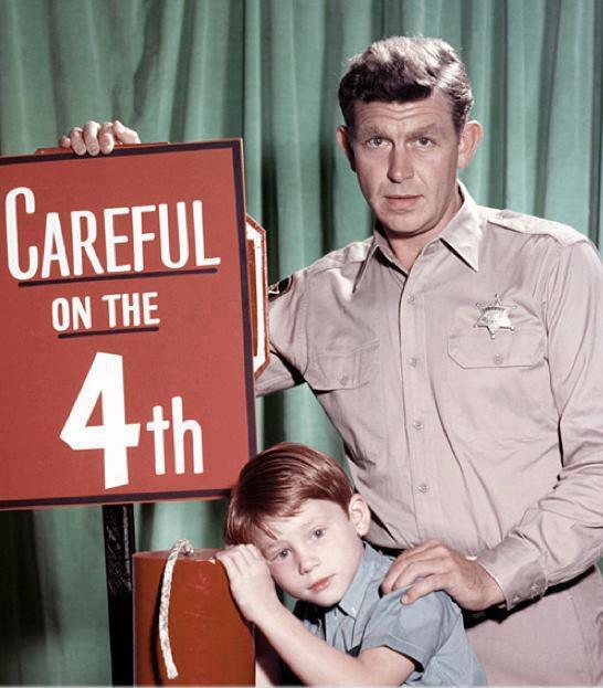 andy griffith opie taylor ron howard fourth of july sign fireworks