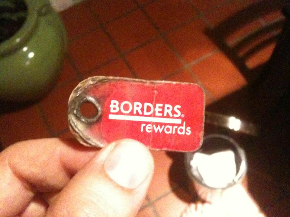 borders rewards keychain card