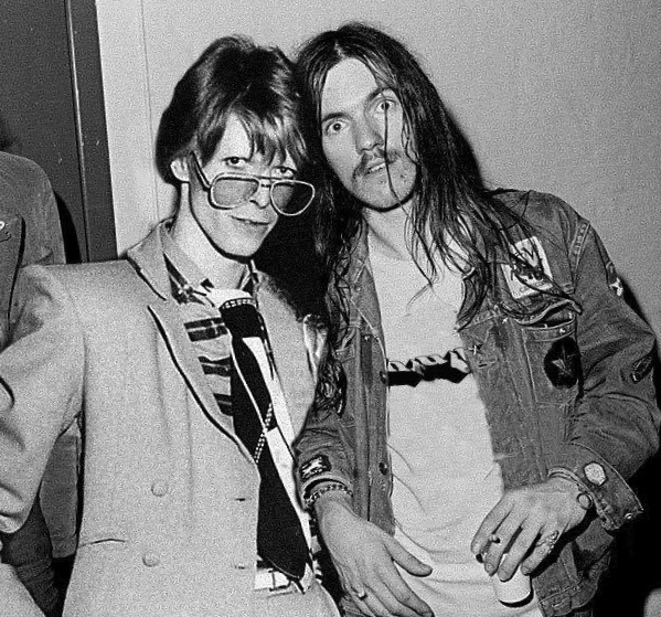 David Bowie and Lemmy Kilmister Motorhead
