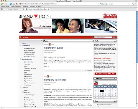 Toyota Financial Services: BrandPoint CMS Content Management System