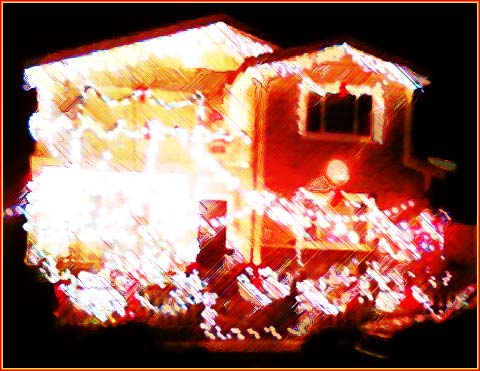 clark griswold christmas lights house