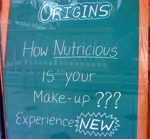 nutricious chalkboard