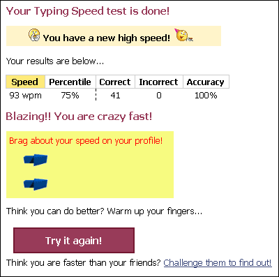 typing speed test