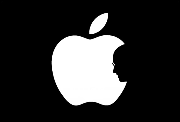 steve jobs apple logo bite