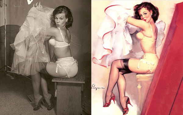 pinup girls before and after models