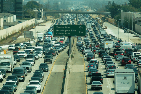 LA traffic jam time lapse