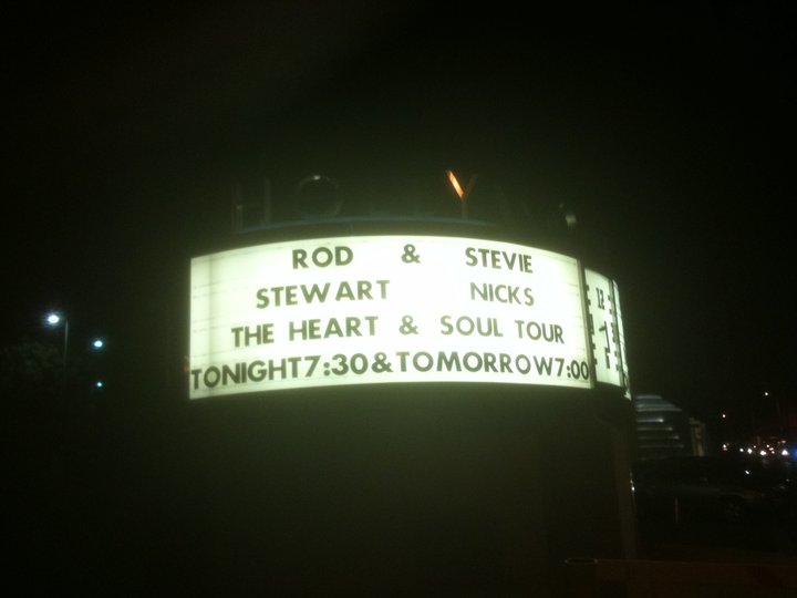 rod stewart stevie nicks hollywood bowl