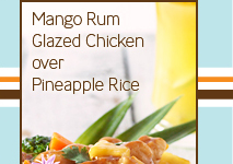 Mango rum Glazed chicken